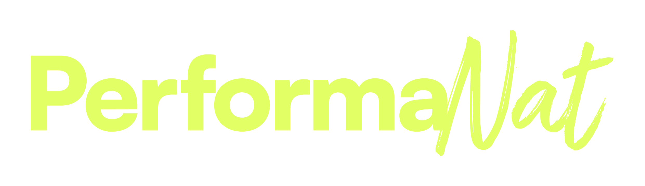 PerformaNat Logo in Limettengrün