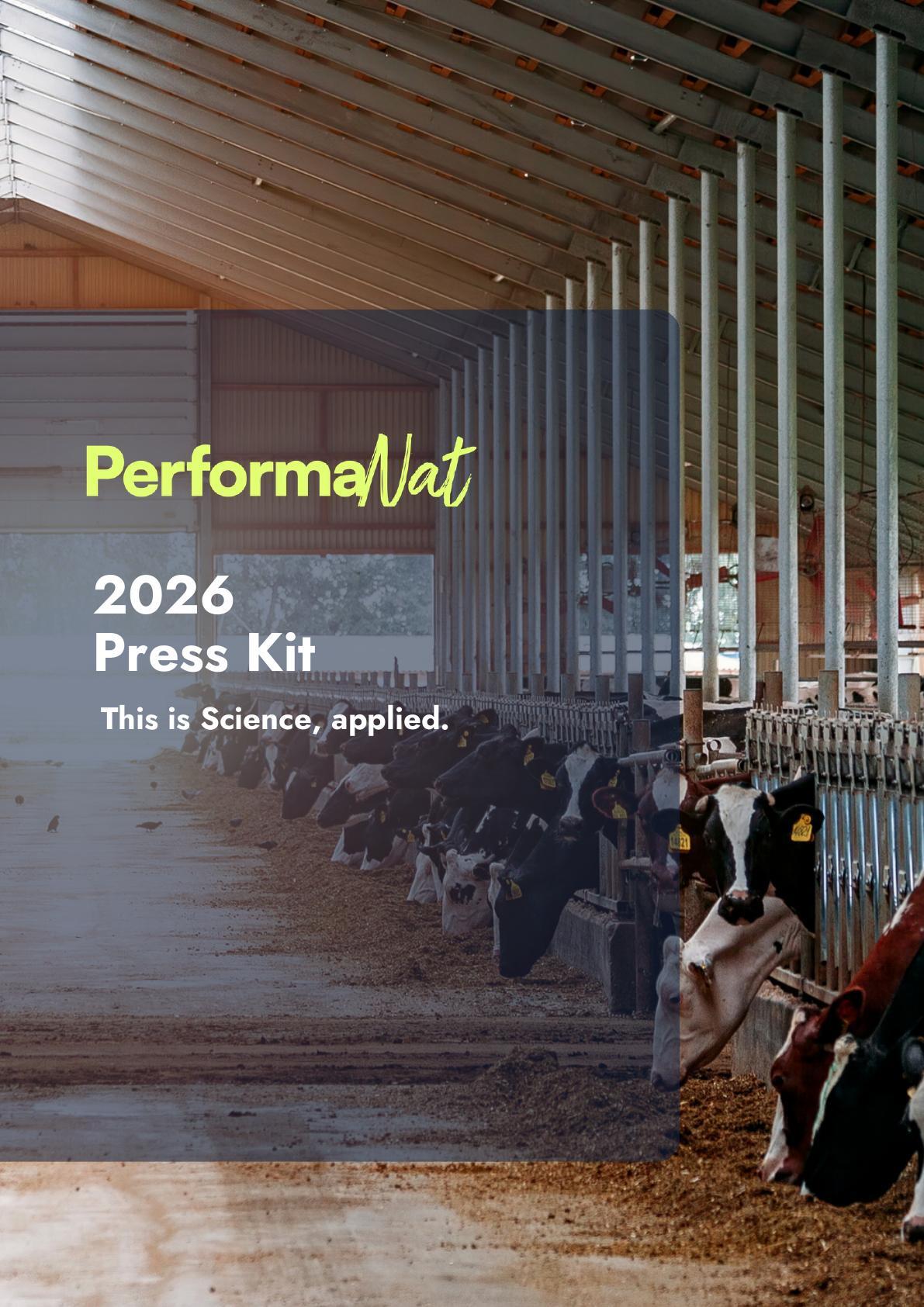 Cover of the PerformaNat Press Kit 2026